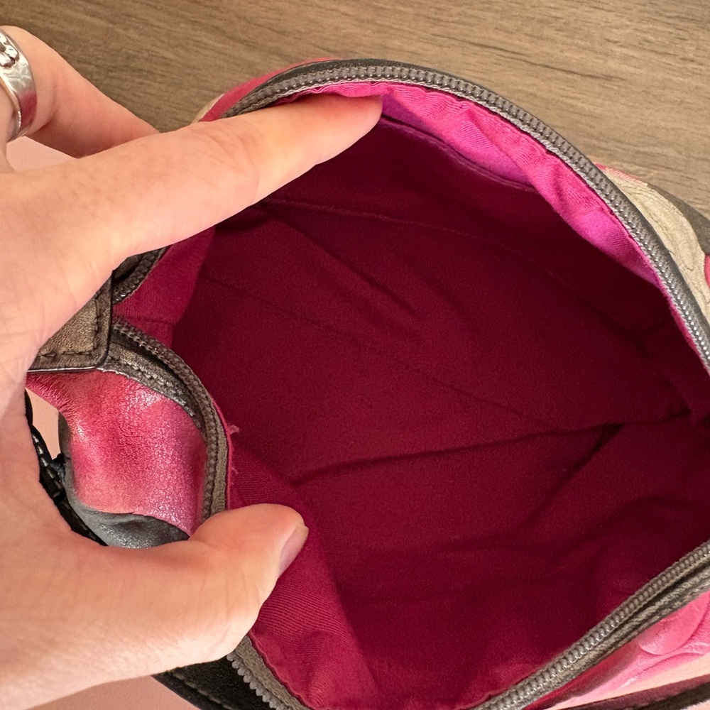 mid-2000s Coach pink patchwork mini shoulder bag - image 6